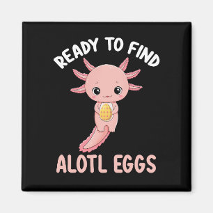 Imã Pronto Para Encontrar Ovos de Alotl Páscoa Axolotl