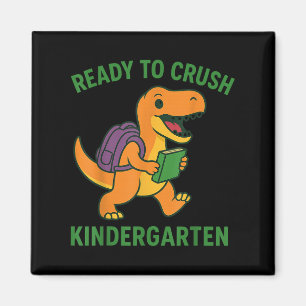 Imã Pronto Para Esmagar O Dinossauro Do Jardim De Infâ