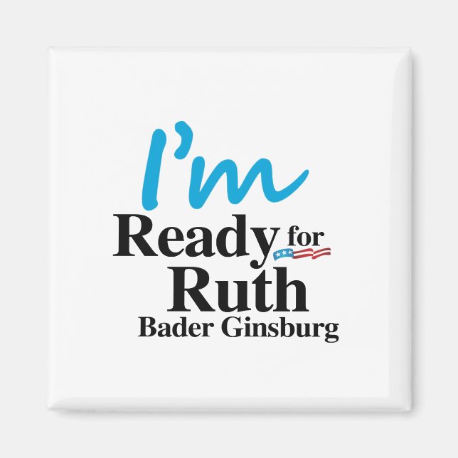 Imã Pronto para Ruth Bader Ginsburg 2016 (Frente)