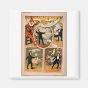 Imã propaganda do mágico do teatro do Ímã-vintage