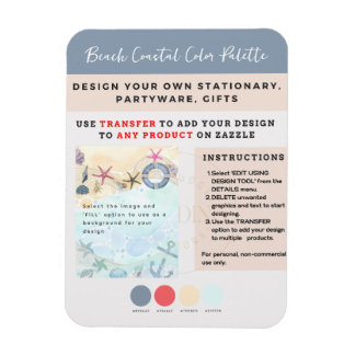 Ímã Própria Praia Costeira Náutica de Design