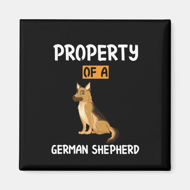 Imã Propriedade De Arte Do Apekeeper De Um German shep (Frente)