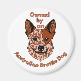 Imã Propriedade de um Cachorro Brattle (Vermelho)