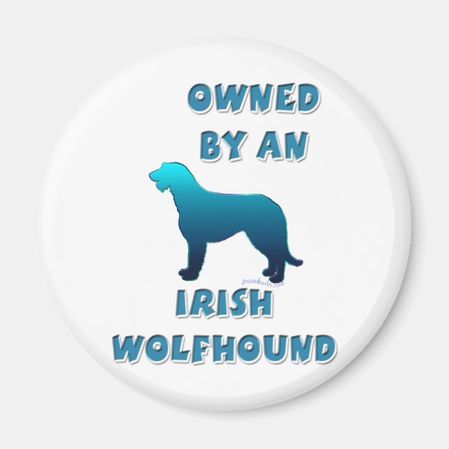 Imã Propriedade de um Wolfhound irlandês (Frente)