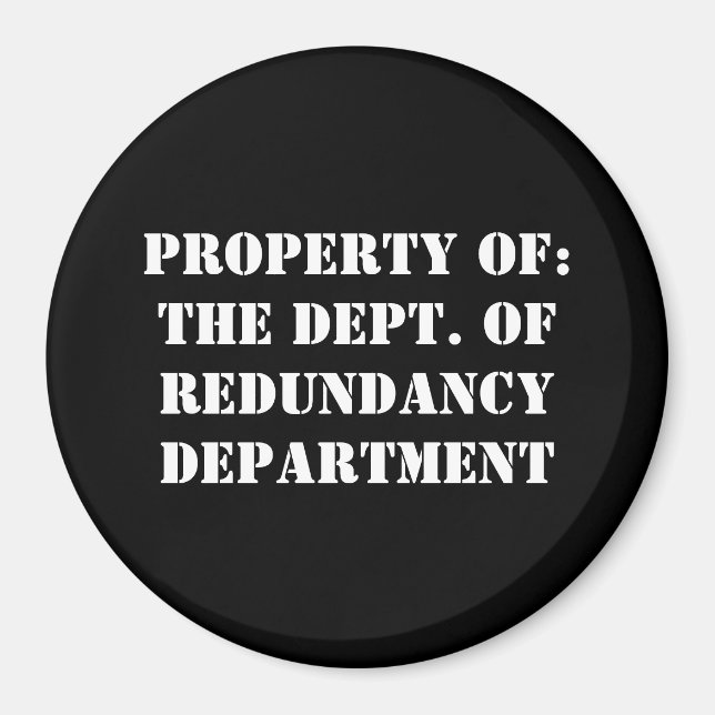 Imã Propriedade do Departamento de Redundância (Frente)