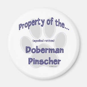 Imã Propriedade Doberman Pinscher - Magnet