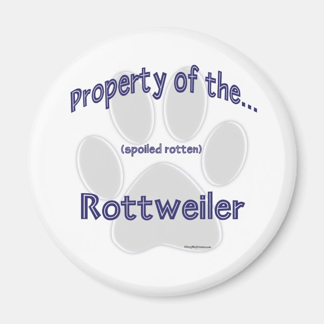 Imã Propriedade Rottweiler - Magnet (Frente)