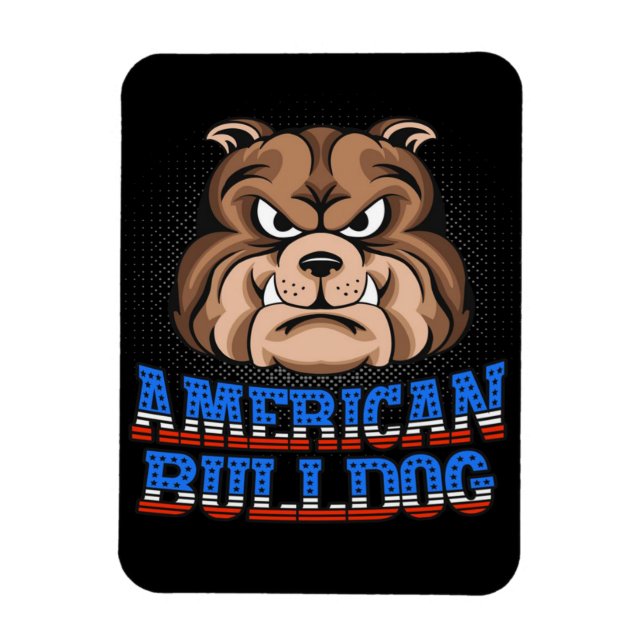 Ímã Proprietário do Cachorro Bulldog Americano (Vertical)