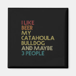 Imã Proprietário do Cachorro Bulldog Cerveja Lover Cot