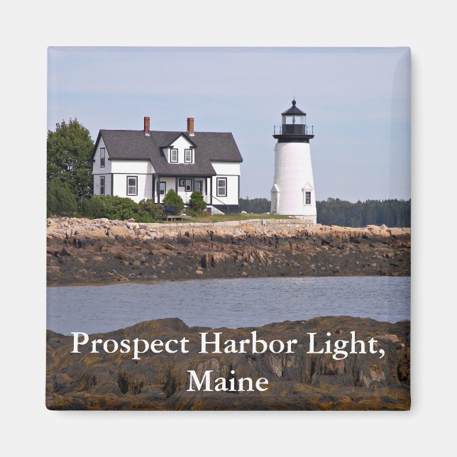 Imã Prospect Harbor Light, Maine Magnet (Frente)