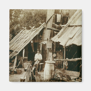 Imã Prospector australiano, c.1880s (foto do sepia)
