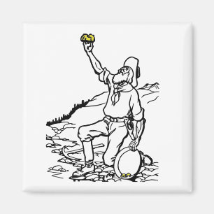 Imã Prospector Dourado de Menor Tempo Antigo