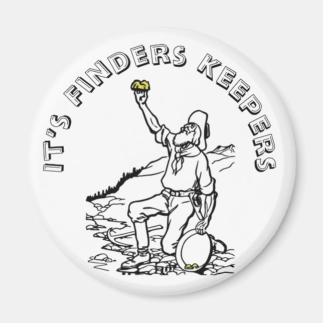 Imã Prospector Dourado de Tempo Antigo (Frente)