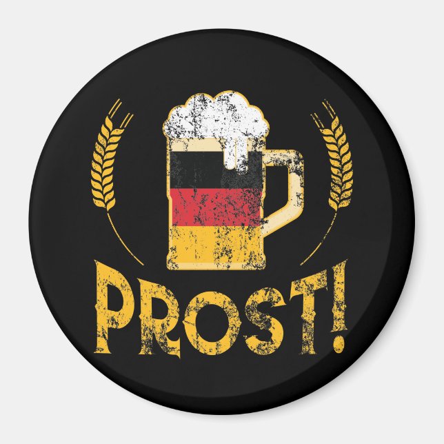Imã Prost German Flag Beer Lover Oktoberfest (Frente)