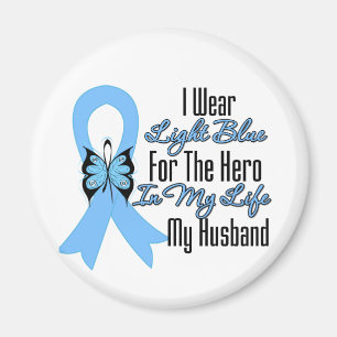 Imã Prostata Cancer Ribbon Hero Meu Marido