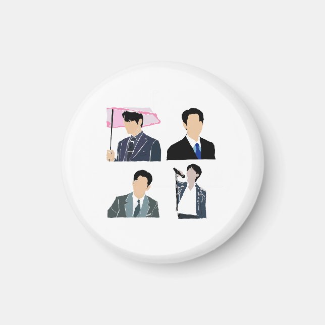 Imã Protagonistas Masculinos de K-Drama (Frente)