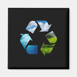 Imã Proteção Ambiental do Planeta da Terra reciclagem