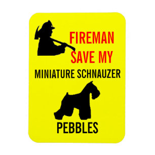 Ímã Protecção contra incêndios do Schnauzer diminut
