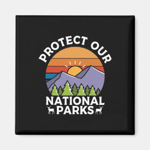 Imã Proteger Nossos Parques Nacionais Caminhada Acampa