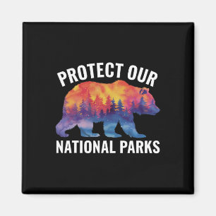 Imã Proteja Nossos Parques Nacionais Smokey Resist Bea