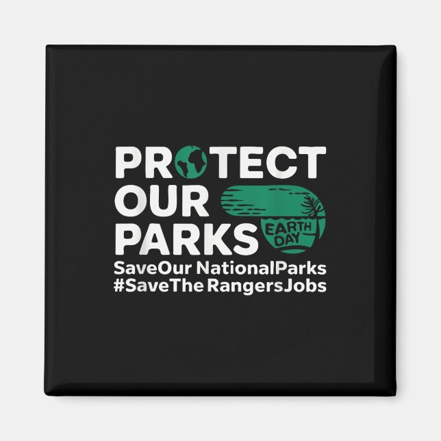 Imã Proteja Nossos Parques Salvem Nossos Parques Nacio (Frente)