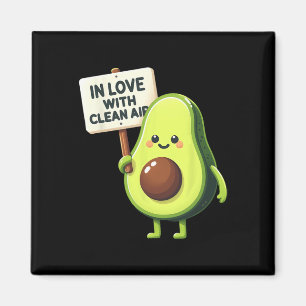 Imã Proteja o nosso planeta Avocado Dia da Terra, Salv