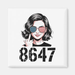 Imã Protesto 86 47 Anti Trump Engraçado 8647 Mulher An