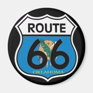 Imã Protetor da rota 66 da bandeira de Oklahoma
