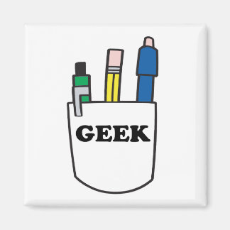 Imã Protetor de bolso de GEEK engraçado