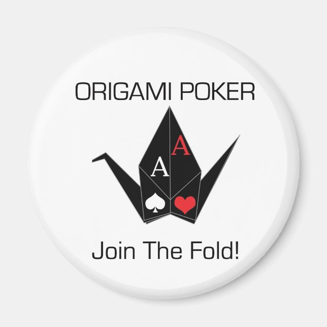 Imã Protetor de Cartão de Poker Origami/Magnet! (Frente)