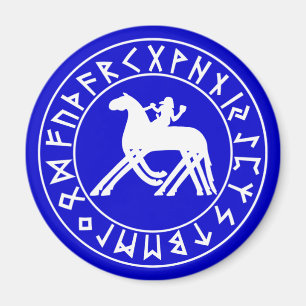 Imã Protetor de Sleipnir do ímã no preto