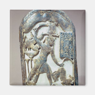 Imã Protetor votiva que descreve o rei que massacra a