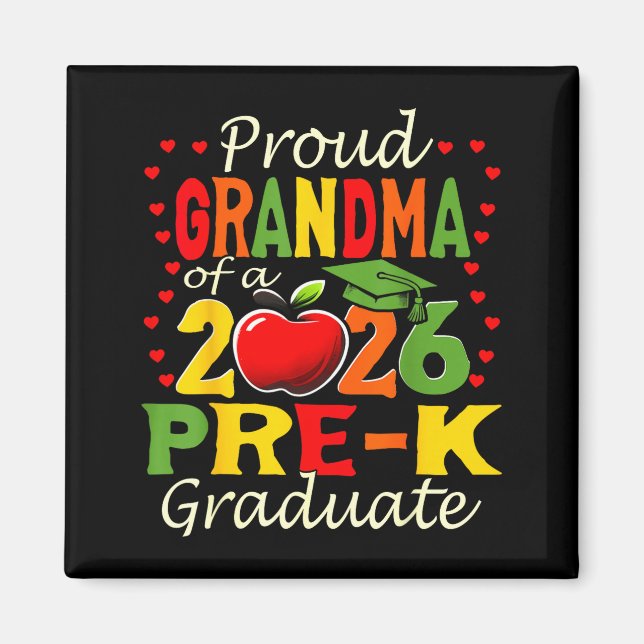 Imã Proud grandma of 2026 pre-k graduate mothers day (Frente)