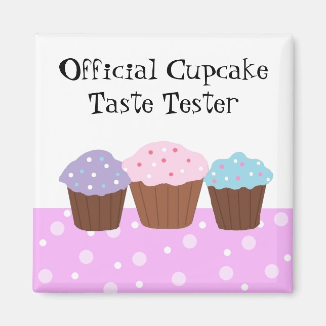 Imã Provador Oficial de Cupcake (Frente)
