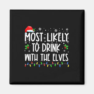 Imã Provavelmente Beber Com O Natal Da Família Elves E