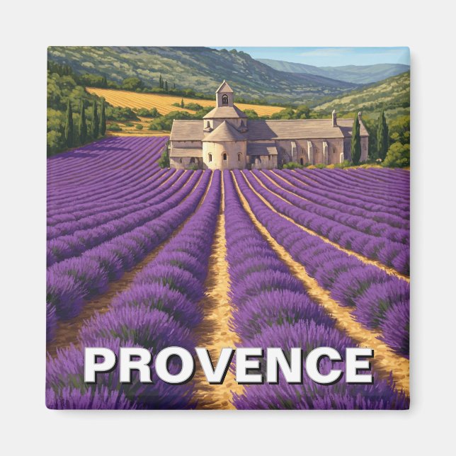Imã Proveniência França Lavanda Fields Abbaye de Sénan (Frente)