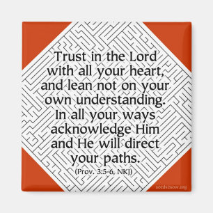 Imã Provérbio 3v5-6 - Confiança no senhor