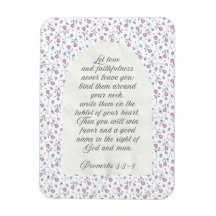 Provérbios 3:3–4 Escritura Floral 