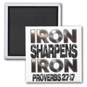 Imã Proverbs 27-17 Ferro afiado Ferro