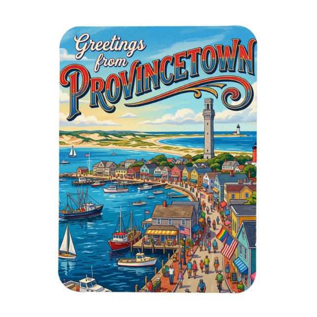 Ímã Provincetown EUA (Vertical)
