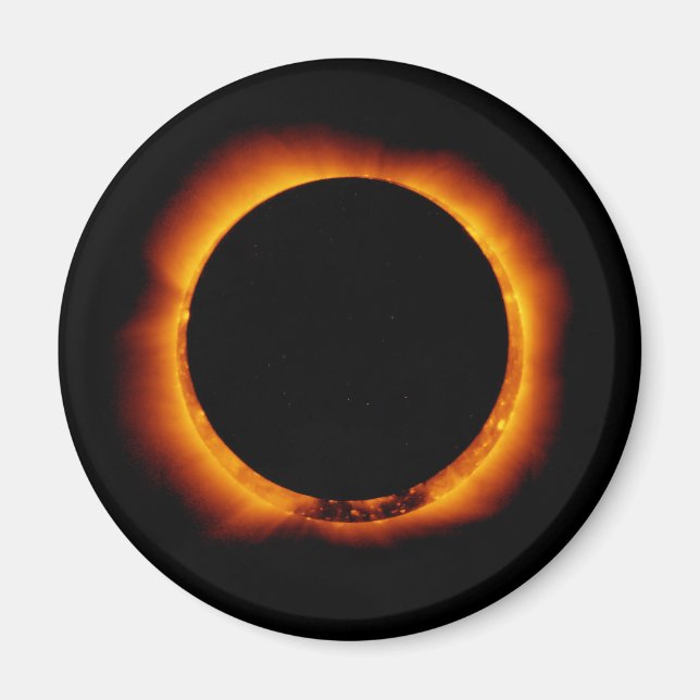 Imã Próximo do Eclipse Solar Total (Frente)