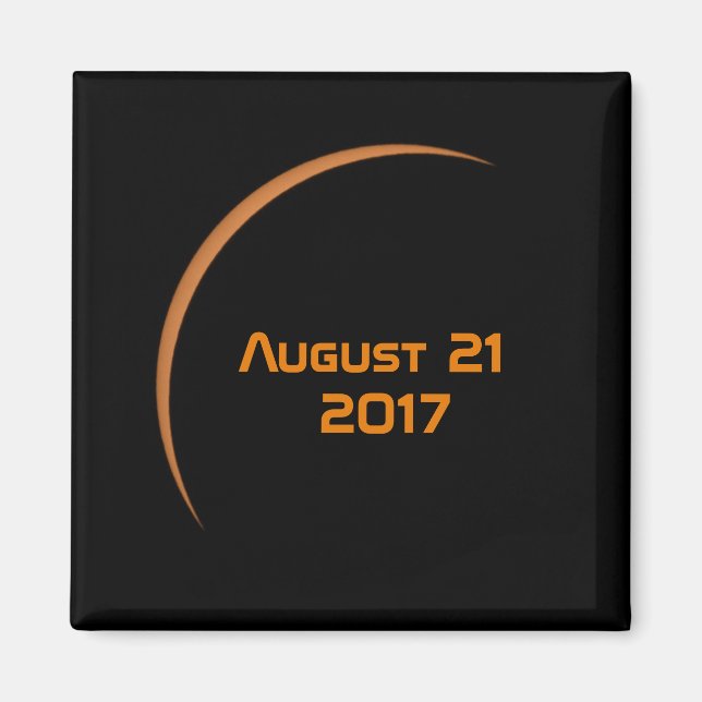 Imã Próximo do Máximo 21 de agosto de 2017 Eclipse Sol (Frente)