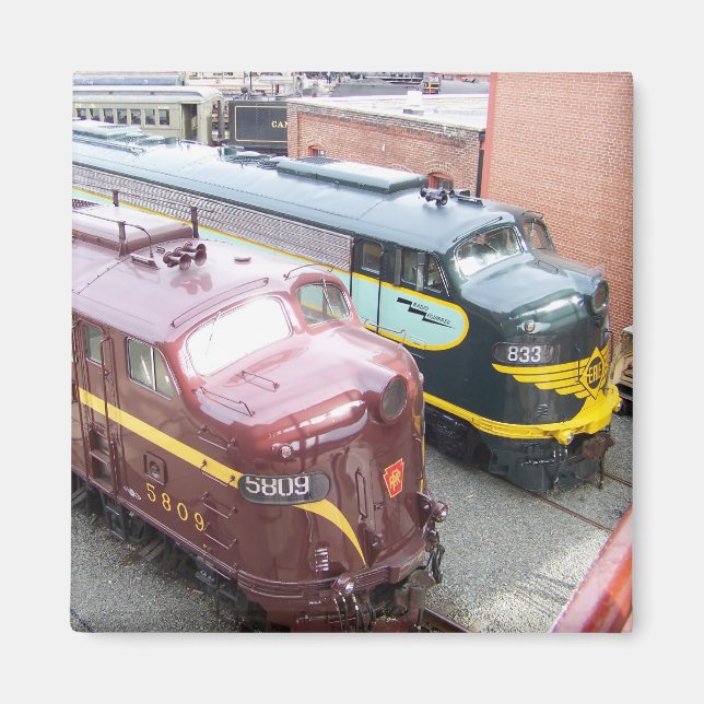 Imã PRR E8A 5809 e ERIE E8A 833 @ Steamtown (Frente)
