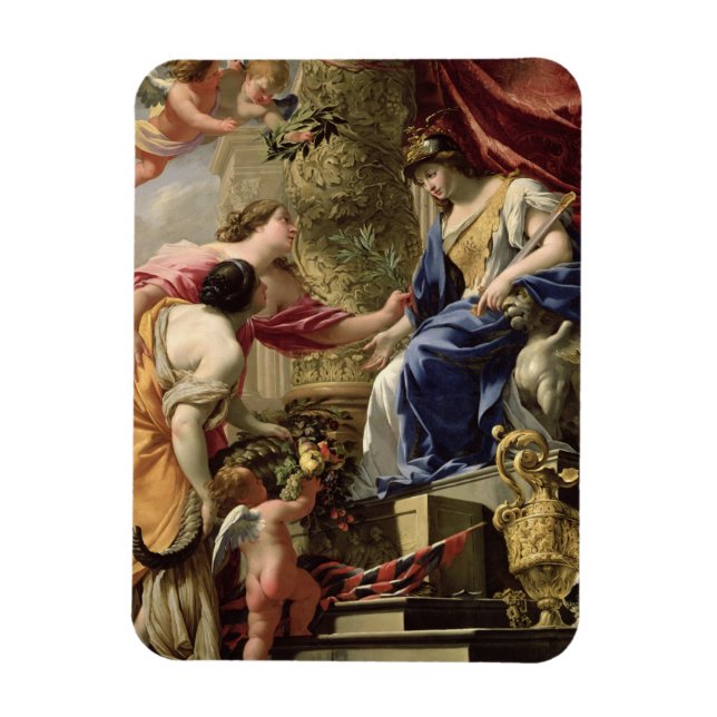 Ímã Prudence Liderando Paz e Abundance, c.1645 (petról (Vertical)