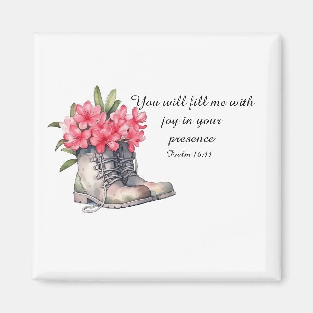 Imã Psalm 16:11 Magnet (Frente)