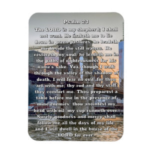 Ímã Psalm 23 Brooklyn Bridge NYC