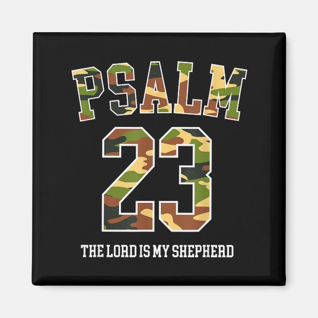 Imã Psalm 23 The Lord Is My Shepherd Camouflage Christ (Frente)