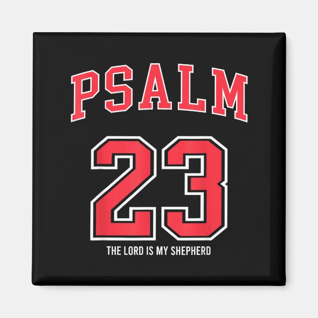 Imã Psalm 23 The Lord Is My Shepherd Christian Footbal (Frente)