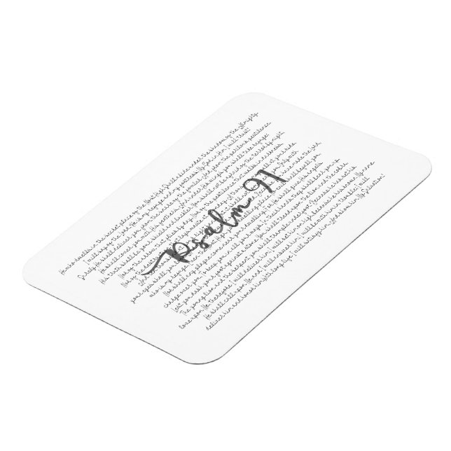 Ímã Psalm 91 Scripture Art Magnet for Home or Office (Left Side)
