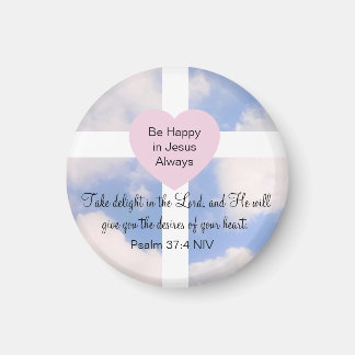 Imã Psalm Bible Verse Delight in the Lord Blue Sky 